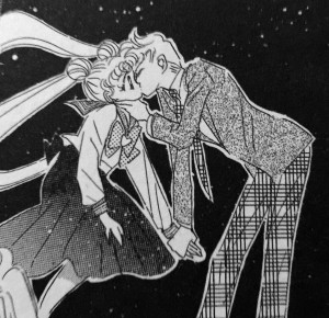 Sailor Moon Crystal Act 29 - Haruka kissing Usagi