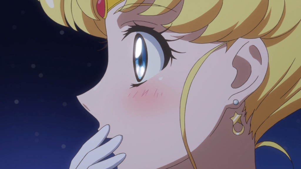 Sailor Moon Crystal Act 29 - Sailor Moon after being kissed by Sailor Uranus