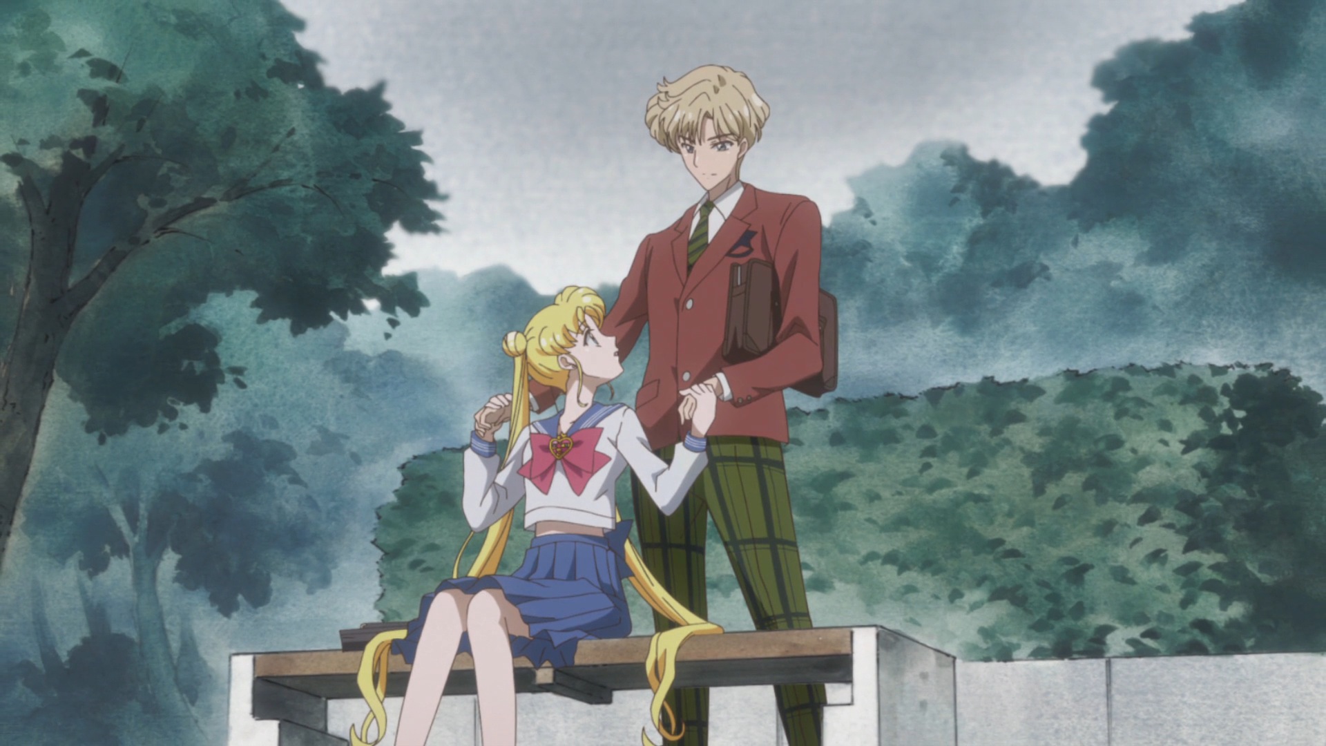 Sailor Moon Crystal Act 30 - Haruka surprises Usagi.