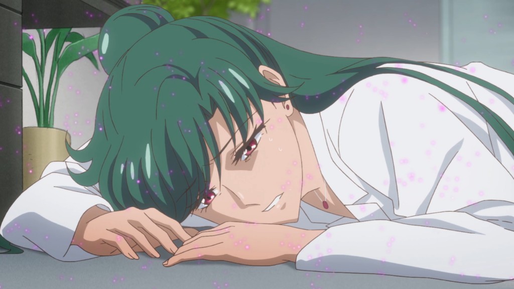 Sailor Moon Crystal Act 31 - Setsuna being attacked by evil flowers