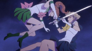 Sailor Moon Crystal Act 32 - Sailor Jupiter attacks Sailor Uranus