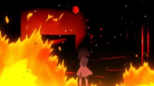 Sailor Moon Crystal Act 32 - Young Hotaru in a fire
