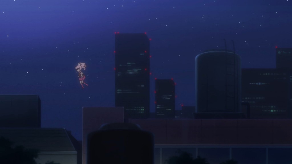 Sailor Moon Crystal Act 33 - Sailor Chibi Moon jumps from building to building