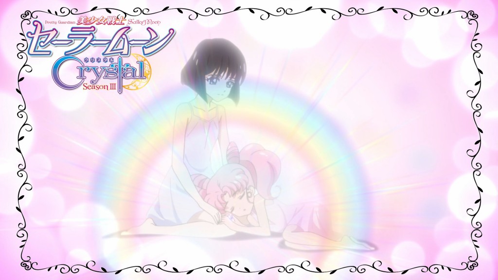 Sailor Moon Crystal Act 35 Preview - Hotaru protecting Chibiusa