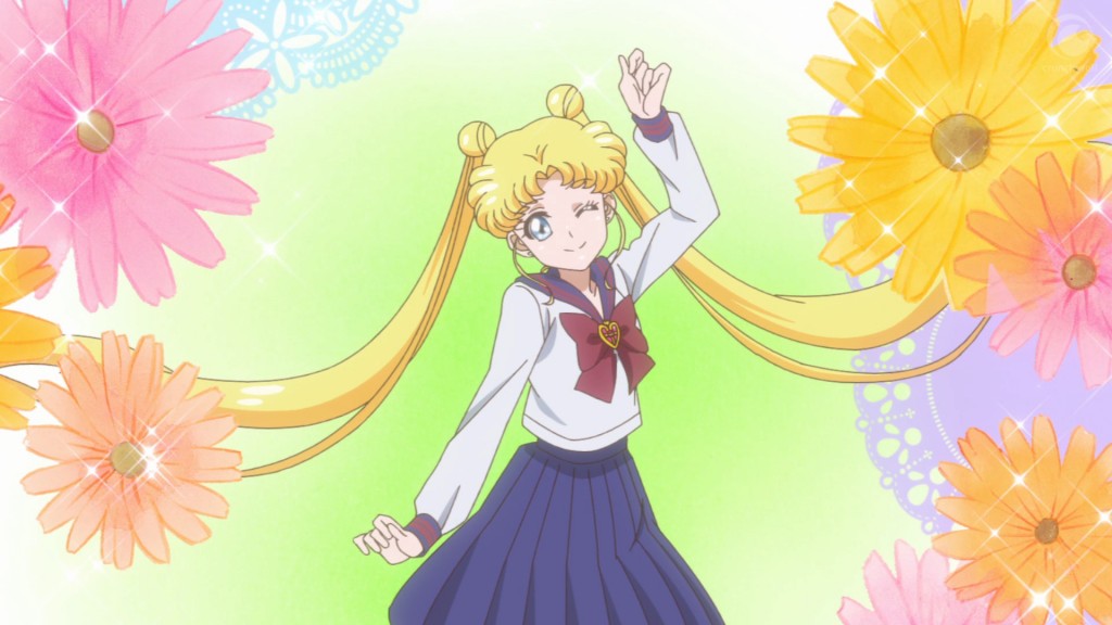 Sailor Moon Crystal Act 38 - Usagi in her high school uniform