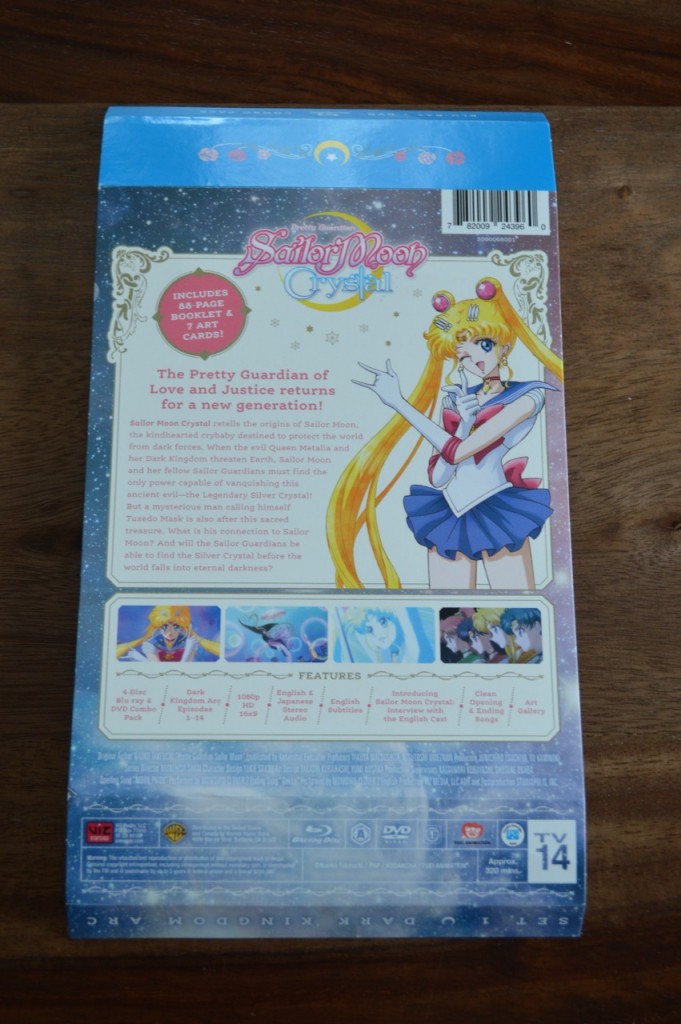 Sailor Moon Crystal Blu-Ray Set 1 - Back cover