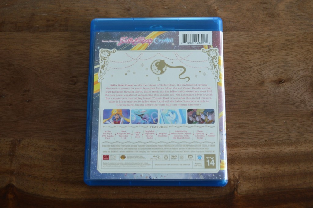 Sailor Moon Crystal Blu-Ray Set 1 - Back