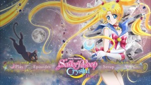 Sailor Moon Crystal Blu-Ray Set 1 - Disc 1 menu