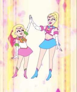 Iggy Azalea and her sister as Sailor Guardians