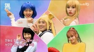 TWICE perform the Sailor Moon opening on SNL Korea 