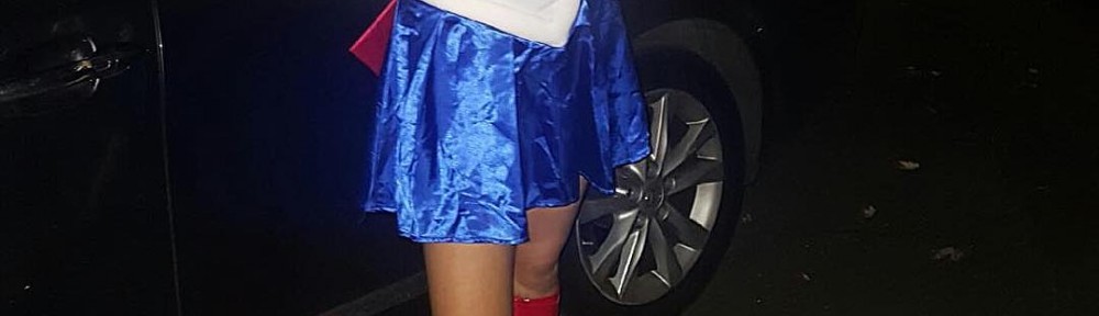 Rowan Blanchard dressed as Sailor Moon for Halloween