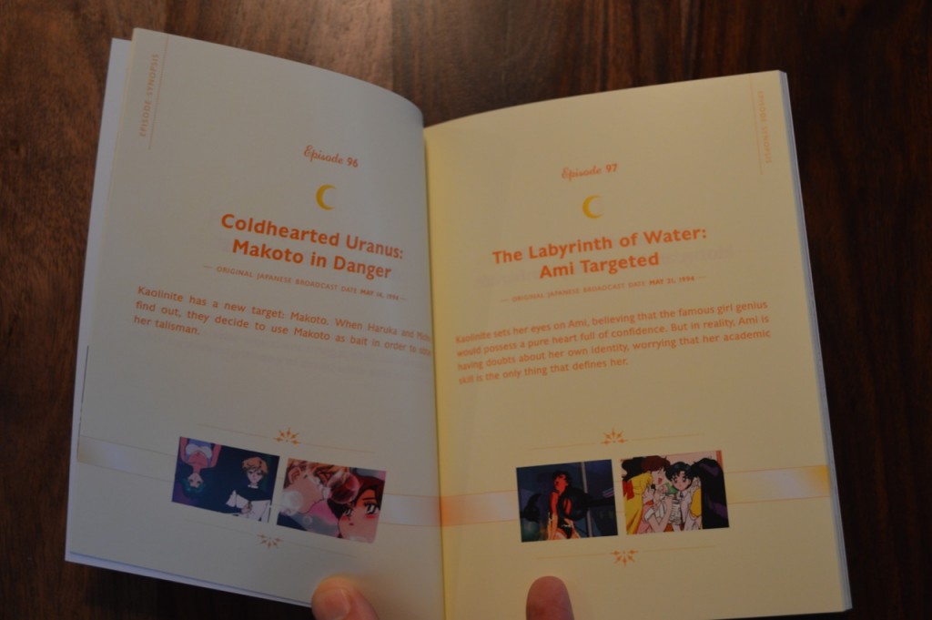 Sailor Moon S Part 1 Blu-Ray - Limited Edition Book - Episode summaries
