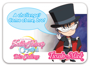 Sailor Moon Crystal Dice Challenge - Tuxedo Mask challenge card