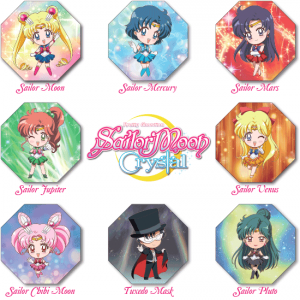 Sailor Moon Crystal Truth or Bluff - Character tiles