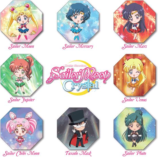 Sailor Moon Crystal Truth or Bluff - Character tiles