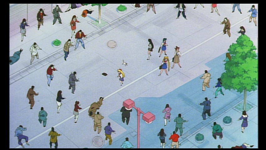 Sailor Moon R The Movie - Japense R2 DVD 2002 - Wide shot of the street