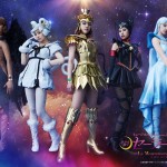 Sailor Lead Crow, Sailor Iron Mouse, Sailor Galaxia, Sailor Tin Nyanko and Sailor Aluminum Siren from the Sailor Moon Le Mouvement Final musical