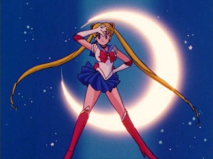 Sailor Moon episode 1 - Japanese DVD - Sailor Moon poses
