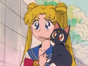 Sailor Moon episode 8 - Japanese DVD - Usagi and Luna