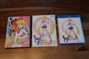 Sailor Moon Japanese Blu-Ray Vol. 1 - Comparison between dub only DVD, Japanese DVD and new Blu-Ray