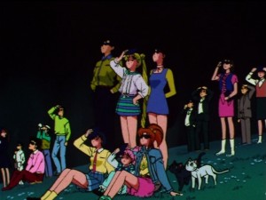 Sailor Moon SuperS episode 128 - Luna and Artemis lack eye protection