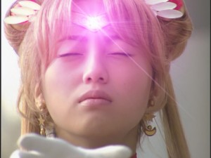 Live Action Pretty Guardian Sailor Moon Act 14 - Sailor Moon's tiara gem supposedly heals hear