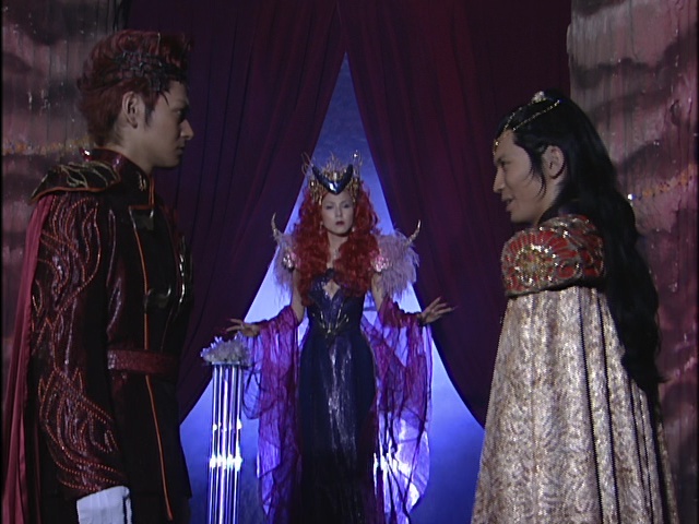 Live Action Pretty Guardian Sailor Moon Act 15 - Nephrite and Kunzite argue in front of Queen Beryl