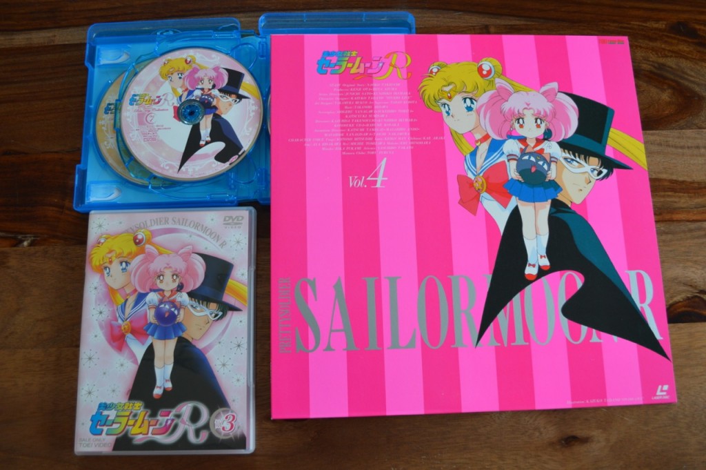 Sailor Moon R Japanese Blu-Ray vol. 1 - Disc 3 art comparison