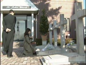 Live Action Pretty Guardian Sailor Moon Act 17 - Rei prays to her mother at St. Juban Church