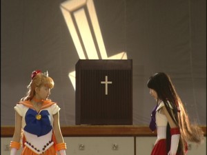 Live Action Pretty Guardian Sailor Moon Act 17 - Sailor Venus and Sailor Mars face off