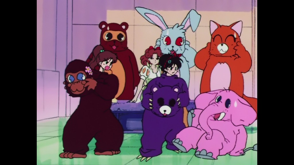 Sailor Moon R episode 56 - Japanese Blu-Ray - Snow White and some animals with their masks off