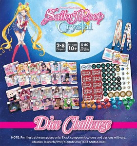 Sailor Moon Crystal Dice Challenge components