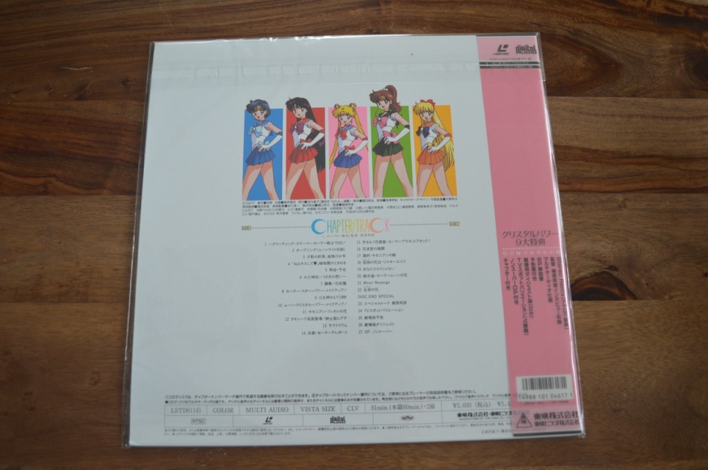 Sailor Moon R The Movie Laserdisc - Track listing