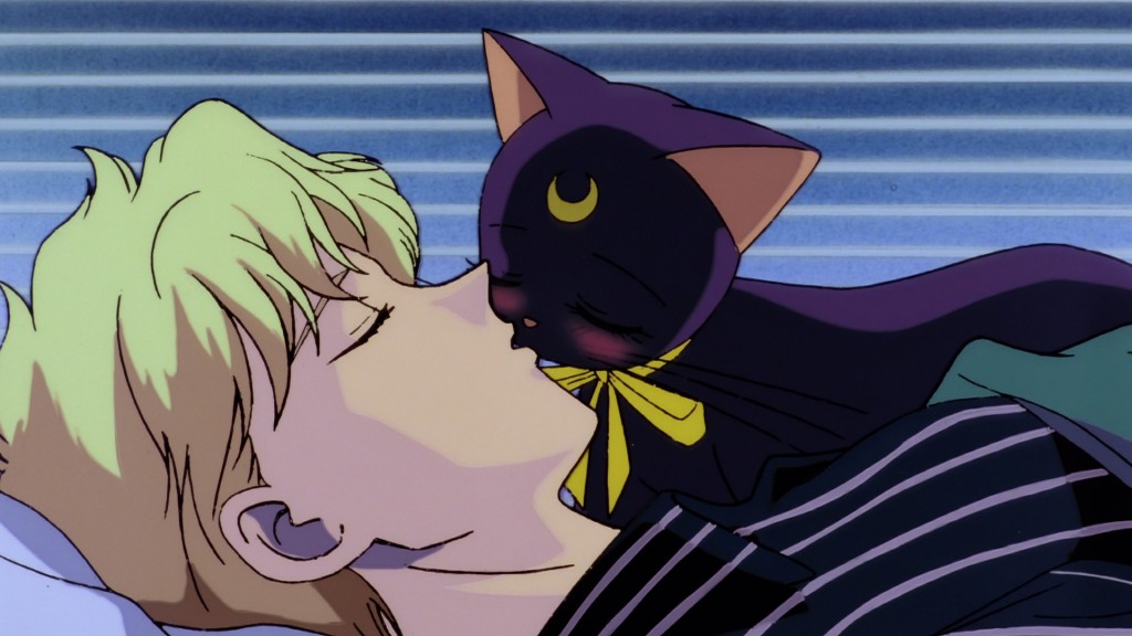 Sailor Moon S The Movie - Luna kisses Kakeru