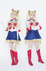 Nogizaka46 x Sailor Moon musical - Sayuri Inoue and Mizuki Yamashita as Sailor Moon and Sailor Moon in Weekly Shonen Magazine