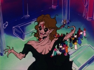 Sailor Moon episode 1 - Morga nearly kills Sailor Moon