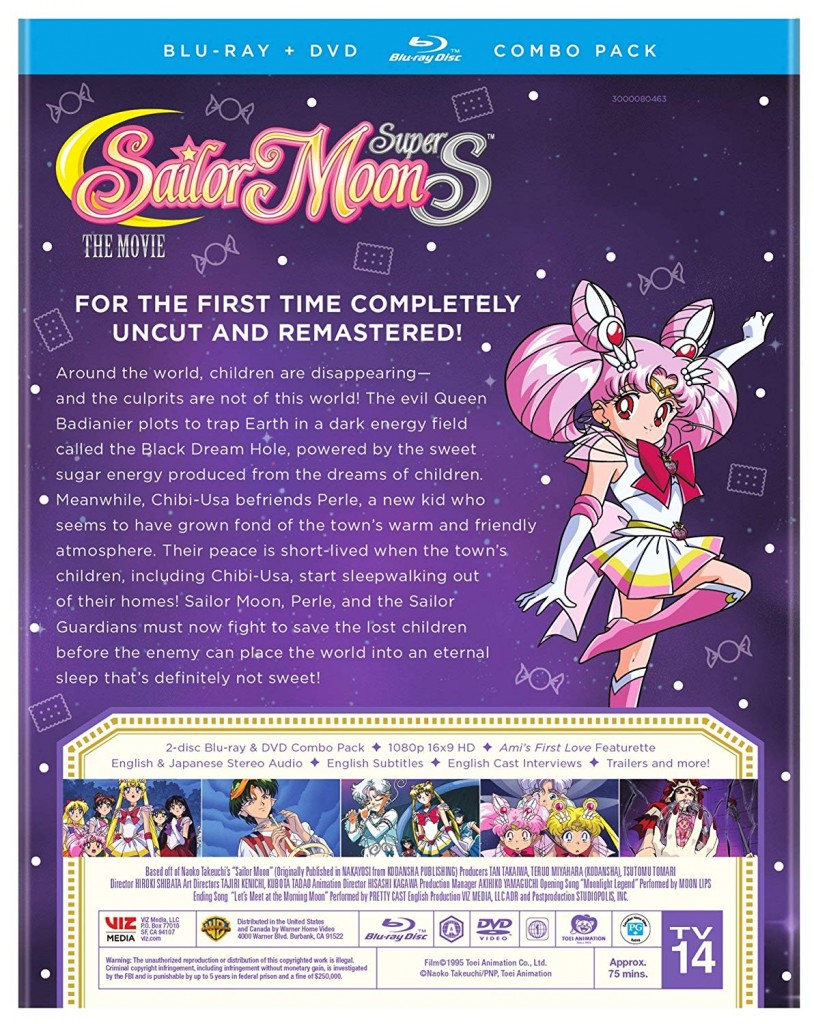 Sailor Moon SuperS The Movie - Back
