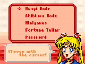 Pretty Guardian Sailor Moon S for Sega Game Gear - English menu