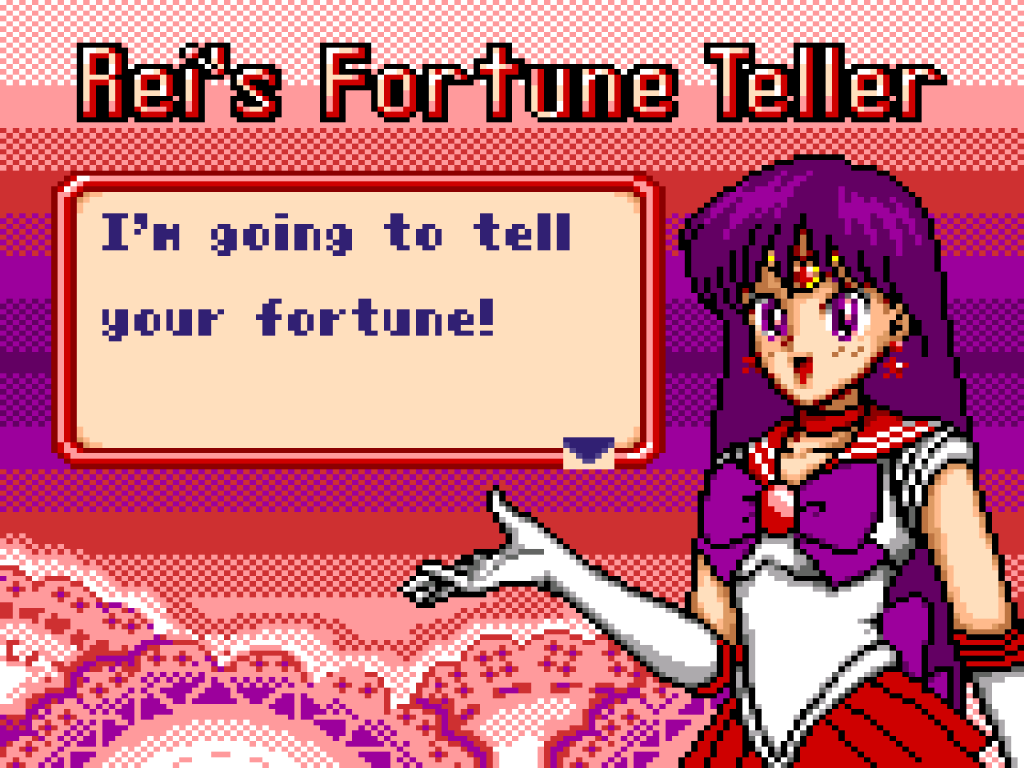 Pretty Guardian Sailor Moon S for Sega Game Gear - Rei's Fortune Teller - English
