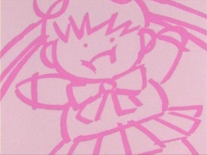 Sailor Moon episode 4 - Chubby Usagi drawing