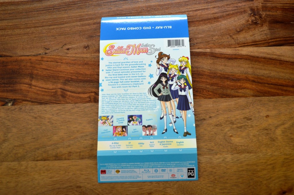 Sailor Moon Sailor Stars Part 1 Blu-Ray - Back cover