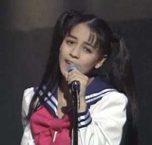 Anza as Usagi from the first Sailor Moon musical