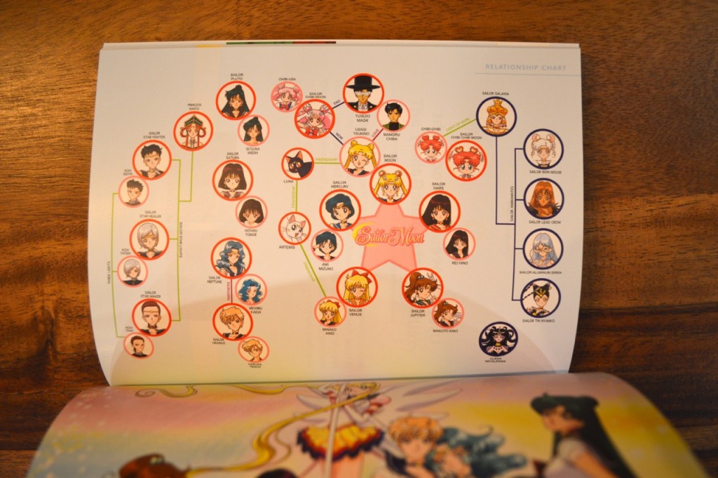Sailor Moon Sailor Stars Blu-Ray Limited Edition Booklet - Replacement - Relationship Chart