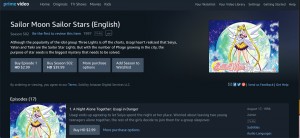 Sailor Moon Sailor Stars Part 2 on Amazon Prime Video