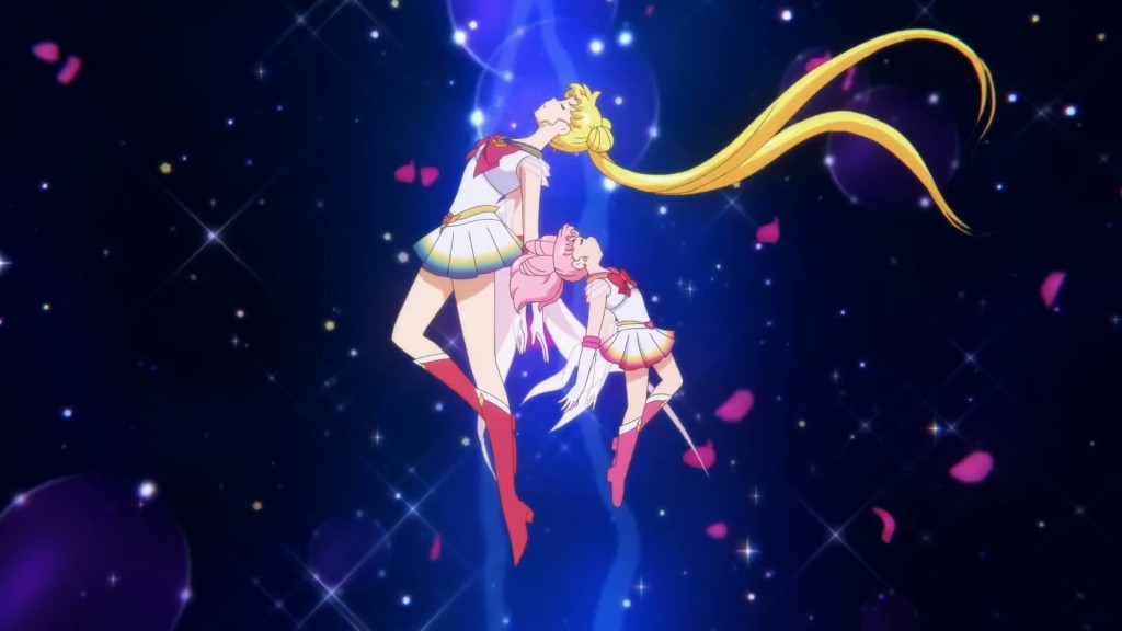 Sailor Moon Eternal Part 1 - Transformation Sequence - Super Sailor Moon and Super Sailor Chibi Moon