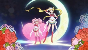 Sailor Moon Eternal Part 1 - Transformation Sequence - Super Sailor Chibi Moon and Super Sailor Moon