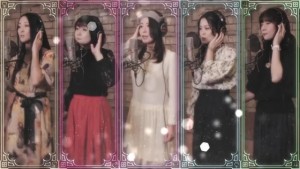 Moon Color Chaining - Momoiro Clover Z and the Five Sailor Guardians - The actresses for the Sailor Guardians singing