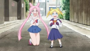 Sailor Moon Eternal - Adult Chibiusa and Young Usagi