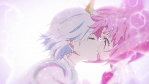 Sailor Moon Eternal - Helios kissing Chibiusa