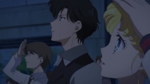 Sailor Moon Eternal - Mamoru and Usagi watching the eclipse